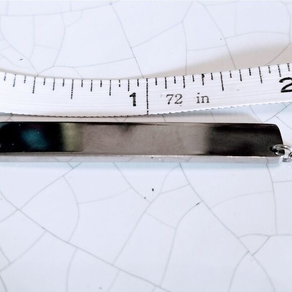 Baby is due in September Engraved Stainless Steel Necklace NEW - Picture 4 of 6